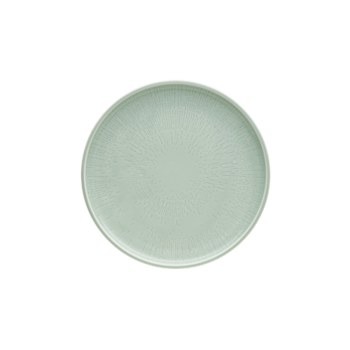 Πιάτο ρηχό, ανάγλυφο πράσινο 17 εκ, Shiro Glaze