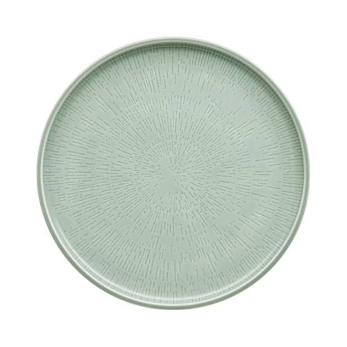 Πιάτο ρηχό, ανάγλυφο πράσινο 26 εκ, Shiro Glaze