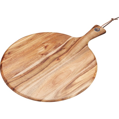 Στρογγυλό ξύλινο πλατώ σερβιρίσματος από ξύλο ακακίας41x30 cm