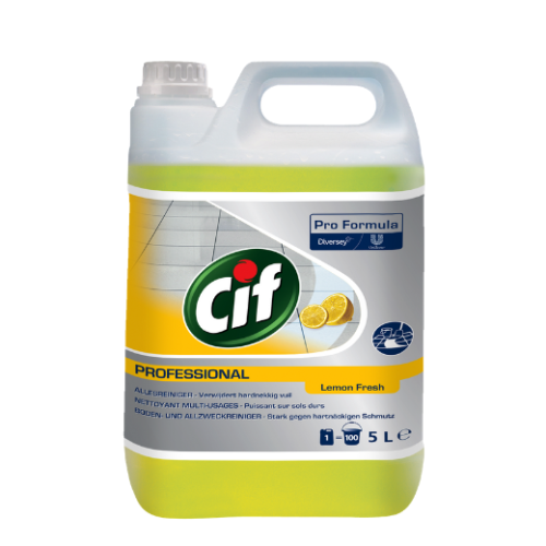Cif Prof. Καθαριστικό Γενικής Χρήσης Lemon Fresh 5ltr